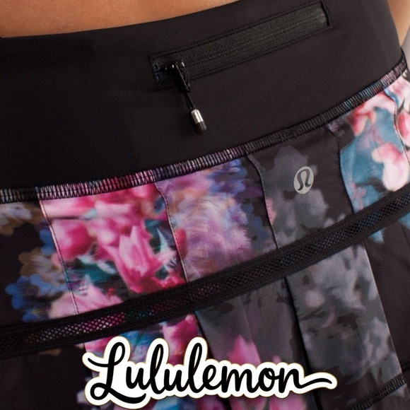 RARE limited edition Lululemon Pace Setter Skirt (Regular) Spring Has Sprung - Picture 4 of 13